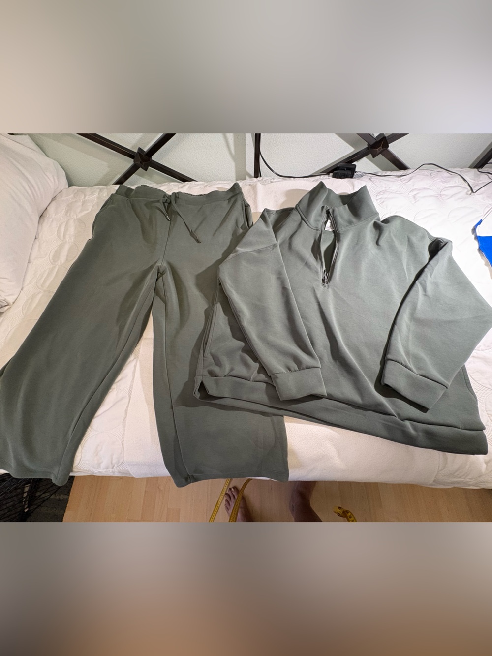 Member's Mark XXL Olive Green Pullover & Drawstring Pants.  Super soft! #0016